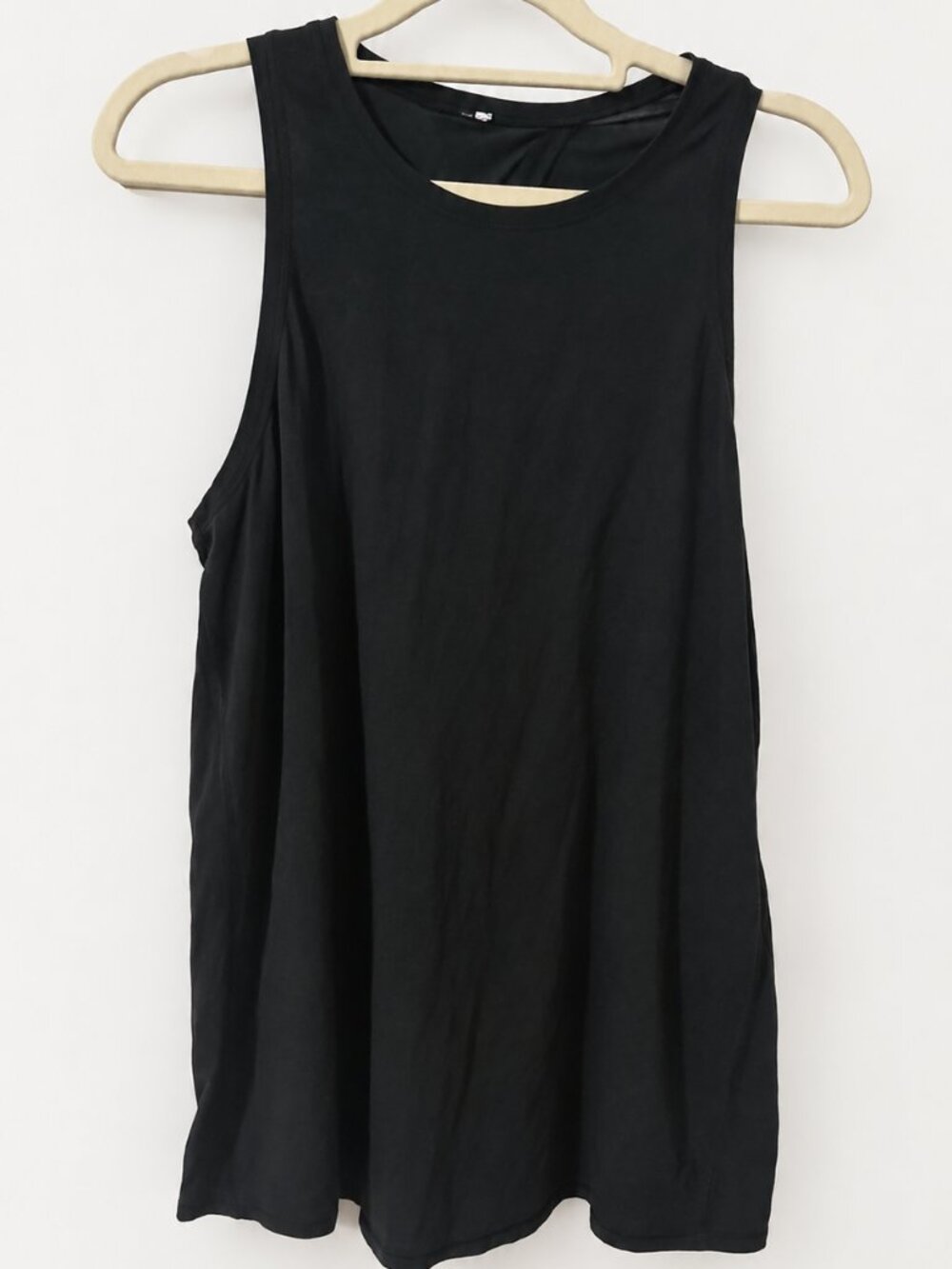 Lululemon Women Black Longline Racerback Tank Top Size 8 Yoga Athleisure Gym